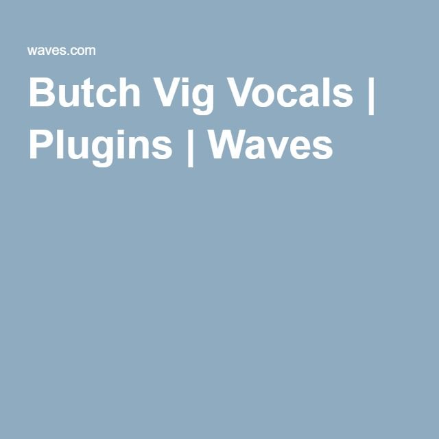 butch vig vocals free download